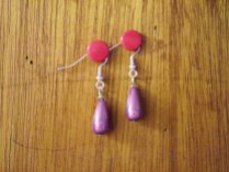 Purple miracle earrings