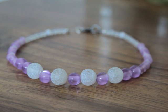 4. Delicate lilac bracelet